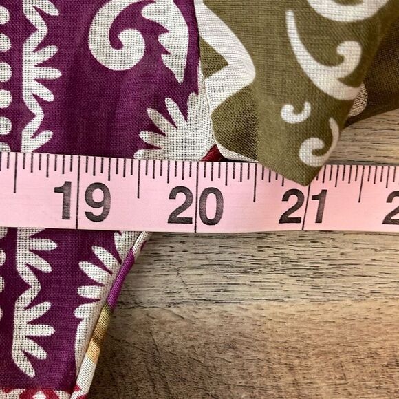 Dress Forum Womens Patchwork Paisley Flared Hem Mini Dress Multicolor Small NWT - Picture 9 of 11